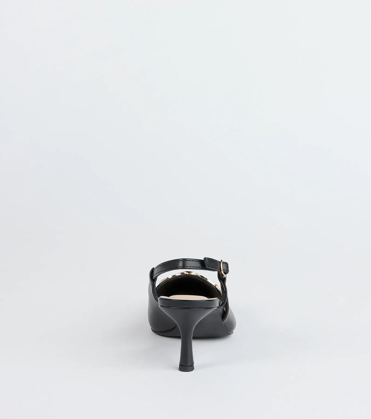 Trendy Buckle Slingback Stiletto Pumps