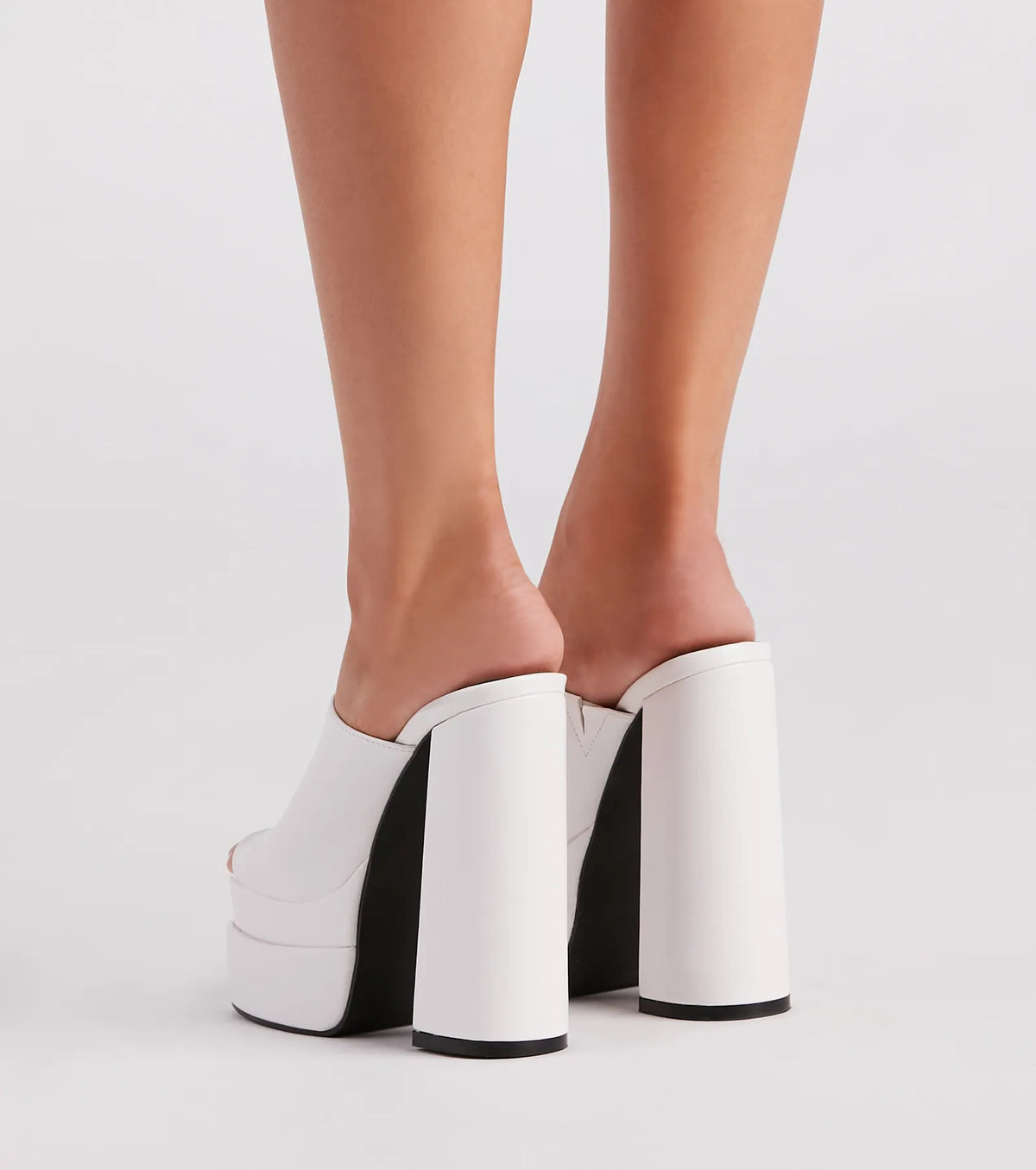 Unforgettable Style Chunky Platform Mules