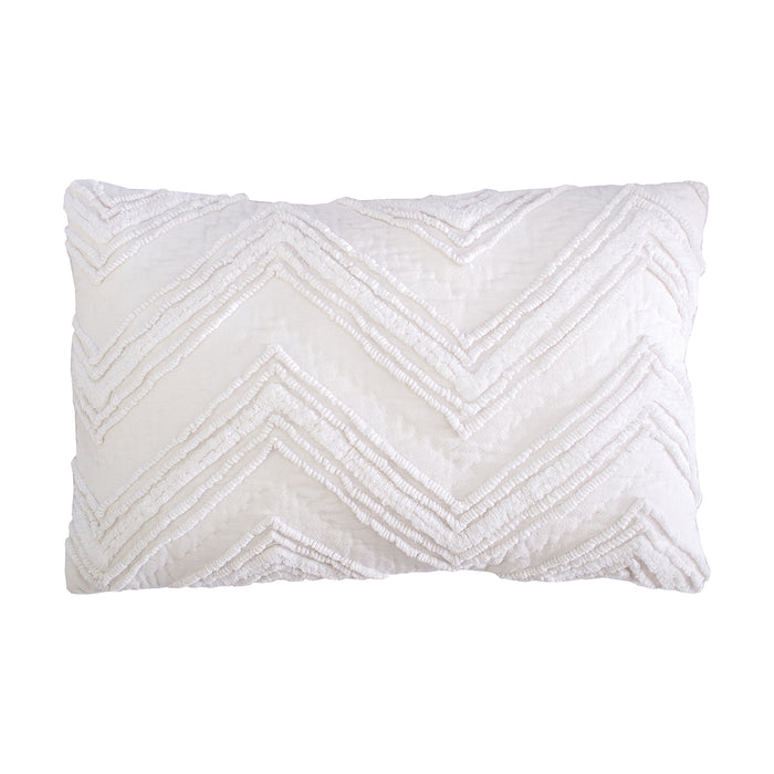 A 14in. x 22in. Candlewick Dove Pillow.