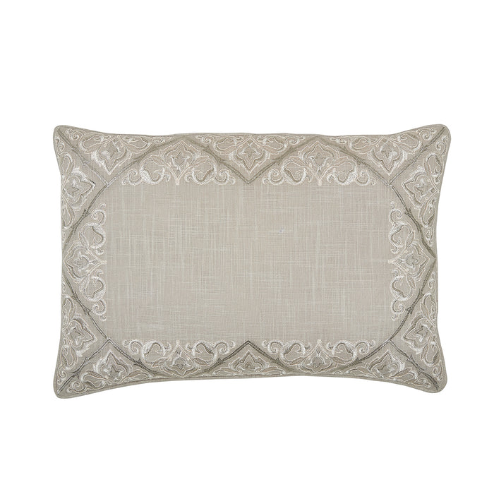 A 14in. x 22in. Rhea Pillow.