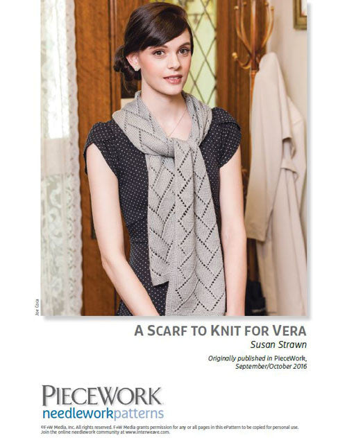 A Scarf to Knit for Vera Knitting Pattern DownloadImage