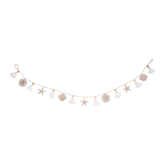A Beaded Shells Coastal Garland.