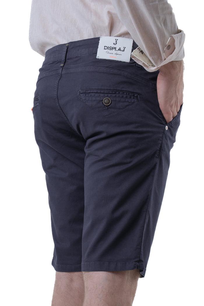 Bermuda in cotone slim Martin Sant blu SS25