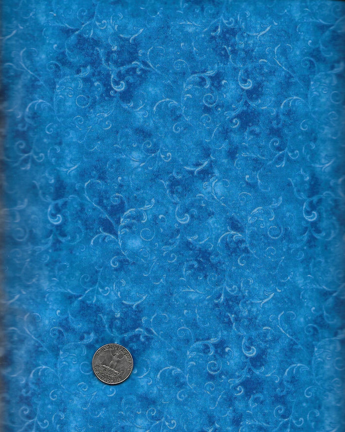 Blue dancing filigree