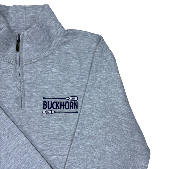 BUCKHORN 1/4 ZIP CREWNECK SWEATER