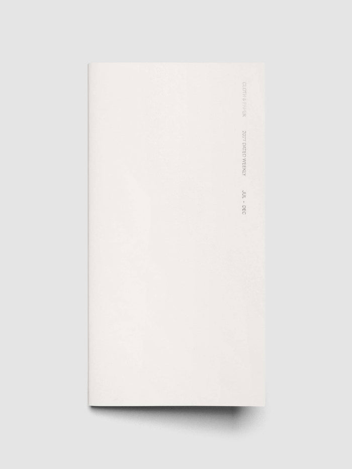 Cloth & Paper - 2027 Dated Travel Notebook Set | Weekly Horizontal | A5 Slim