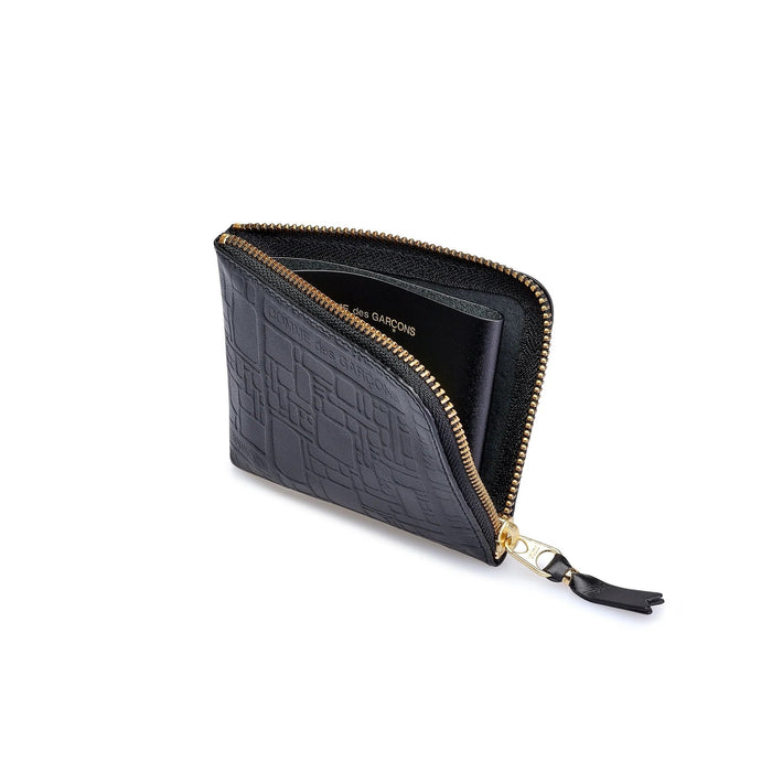 Comme des Garçons Wallet - Embossed Logotype - Black - SA3100EL-Accessoires-SA3100EL