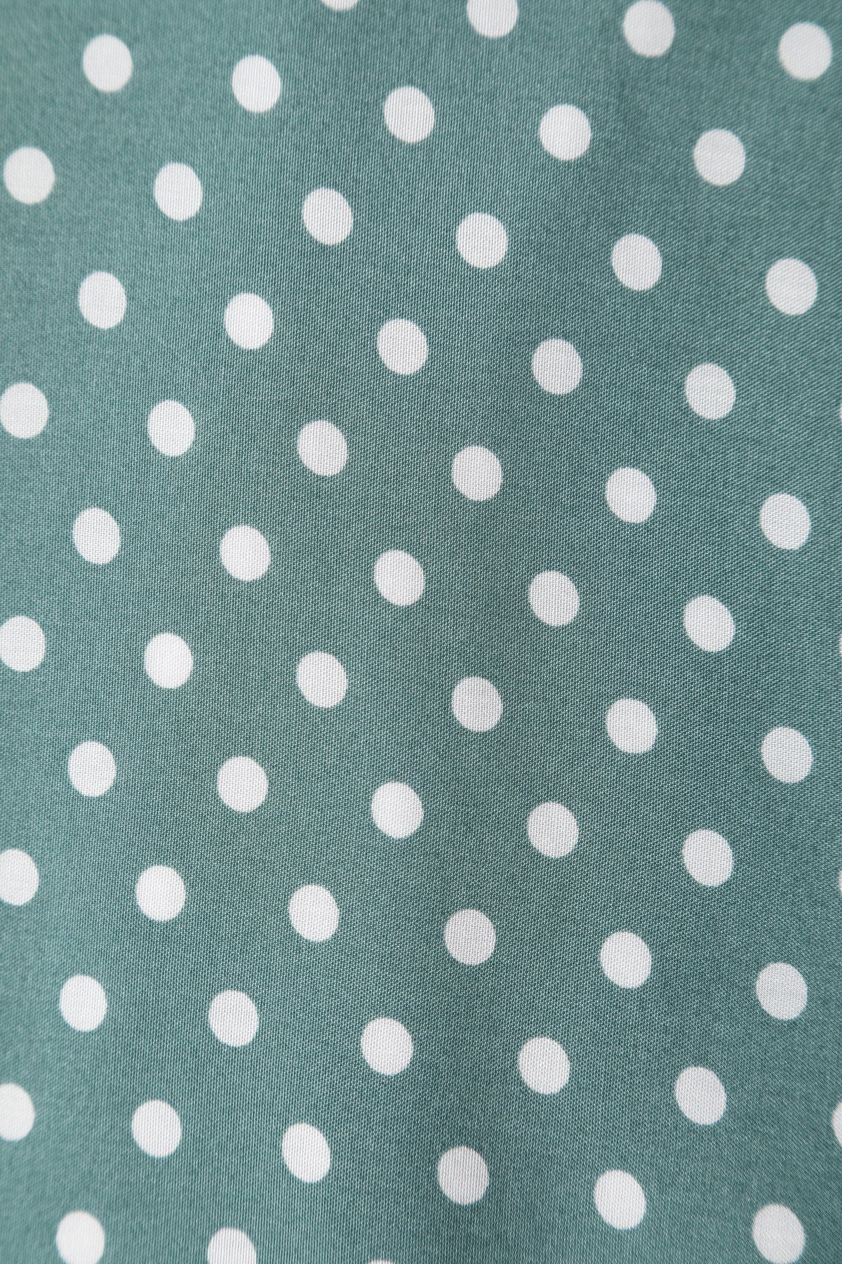Poppy Green Polka Dot Shirt Dress