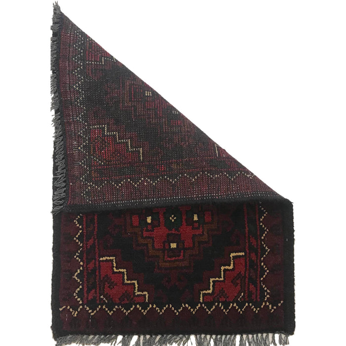 Handmade Wool Doormat Red Floral