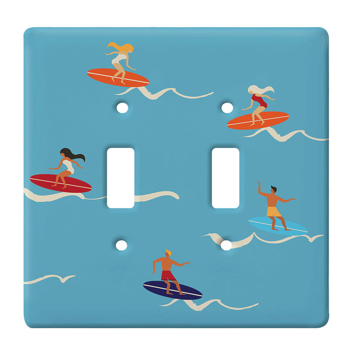 A Hang Loose Surfer 2 Toggle Switch Plate.