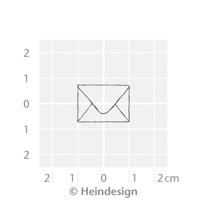 Heindesign Rubber Small Stamp: Envelope
