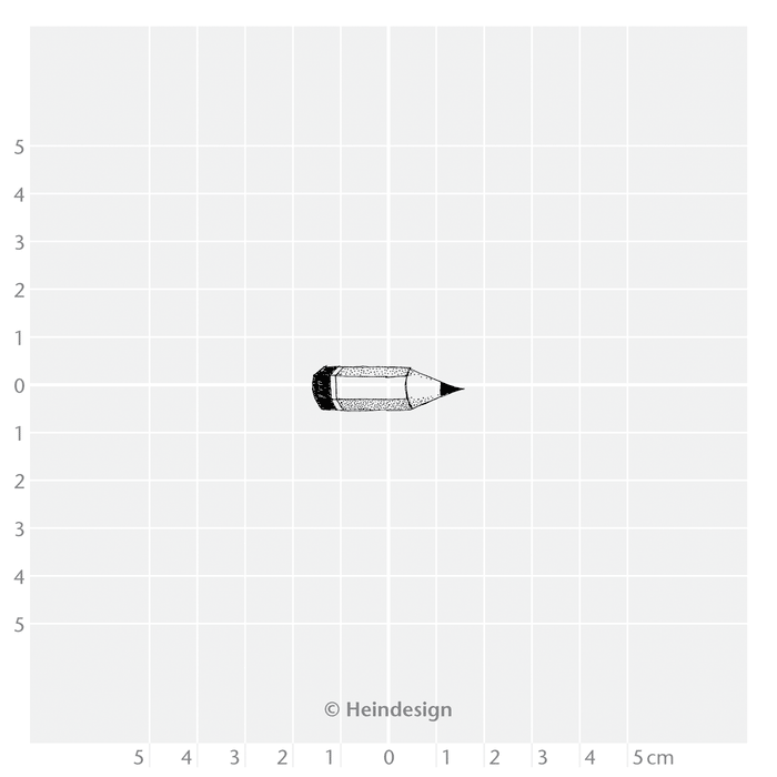 Heindesign Rubber Stamp: Pencil