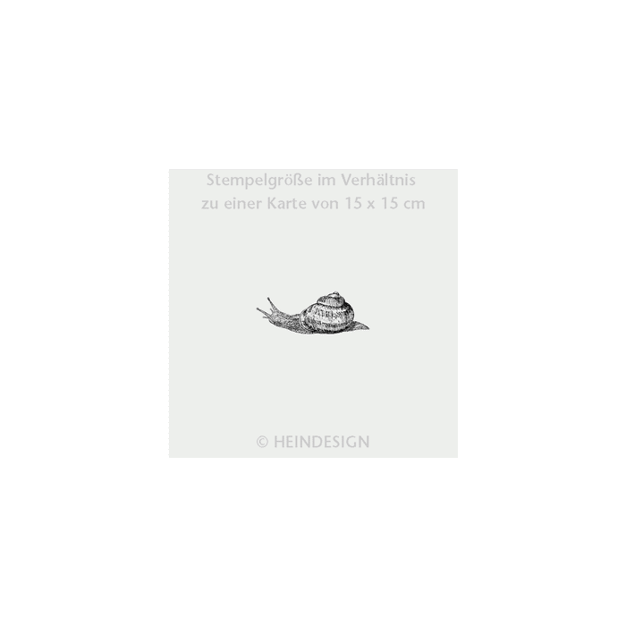 Heindesign Rubber Stamp: Snail