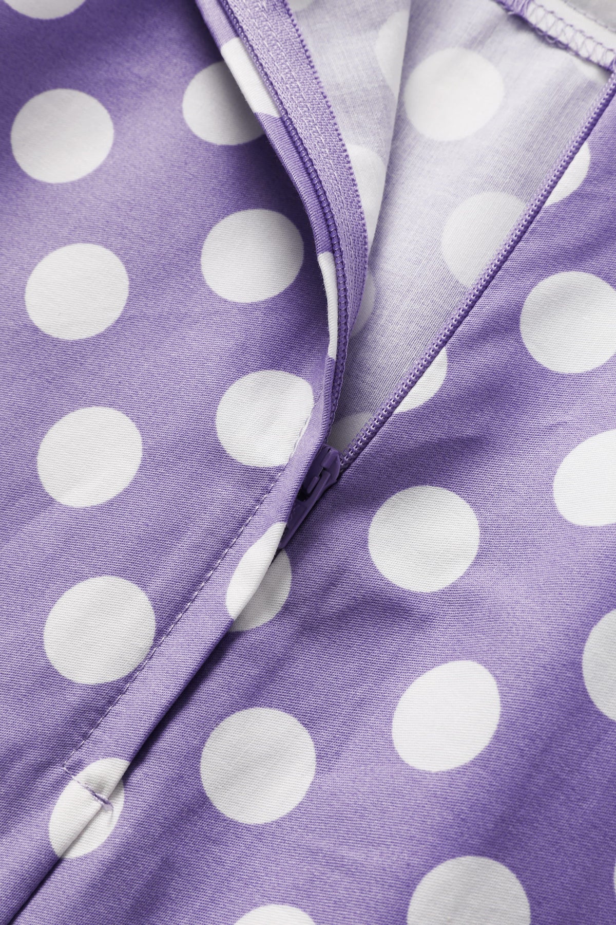 Maisie Lilac Polka Dot Full Circle Midi Skirt