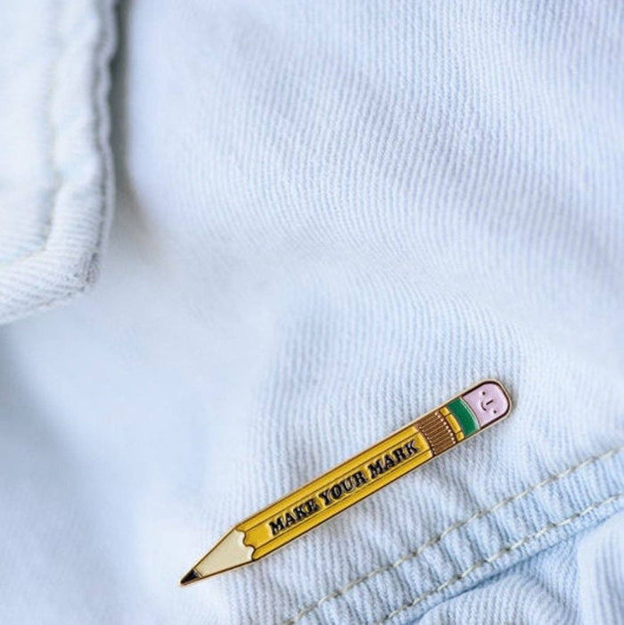 ILOOTPAPERIE - Make Your Mark No. 2 Pencil Enamel / Lapel Pin