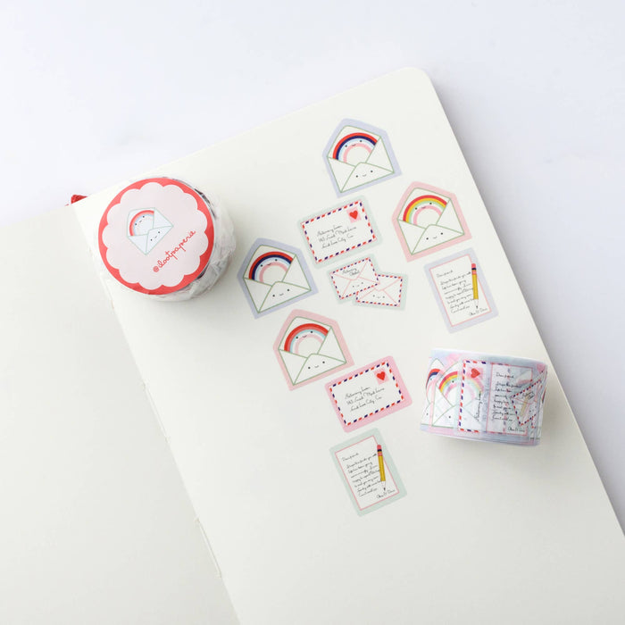 ILOOTPAPERIE - Rainbow Snail Mail Parade Overlap Washi Tape