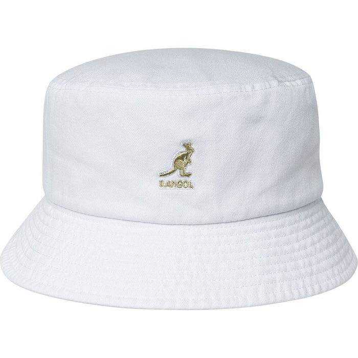 Kangol - Washed Bucket - White-Accessoires-K4224HT