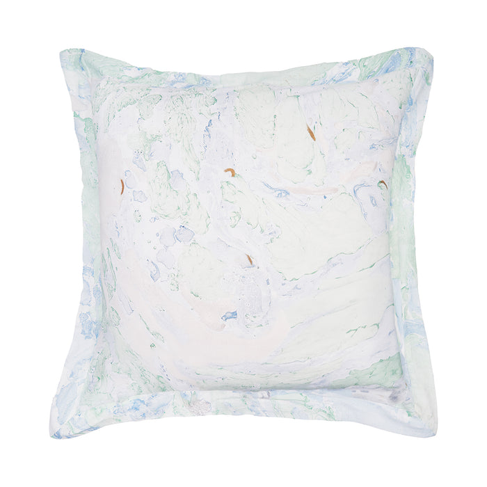 A Marble Sea Glass Euro Sham.