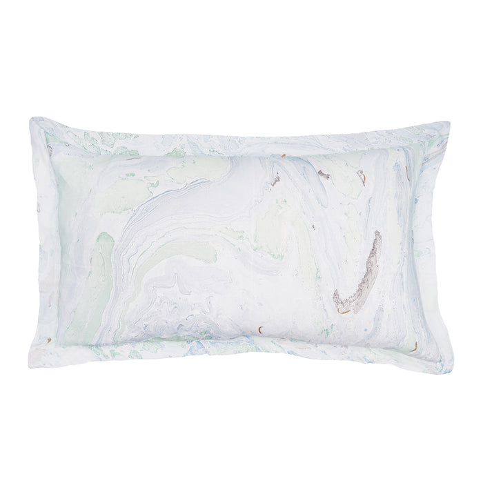 A Marble Sea Glass King Sham.