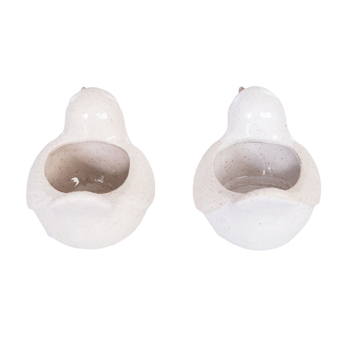 A Natural Bird Container, Set of 2.