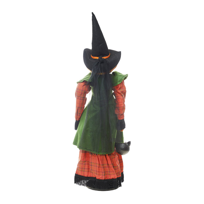 A Ophelia Pumpkin Witch on Stand.