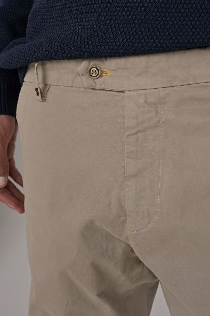 Pantaloni classici slim Racket Raso beige FW24/25