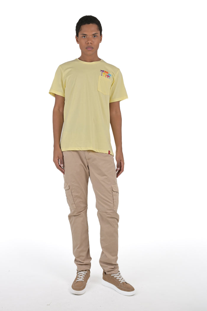 Pantaloni in cotone slim Cezanne beige SS26