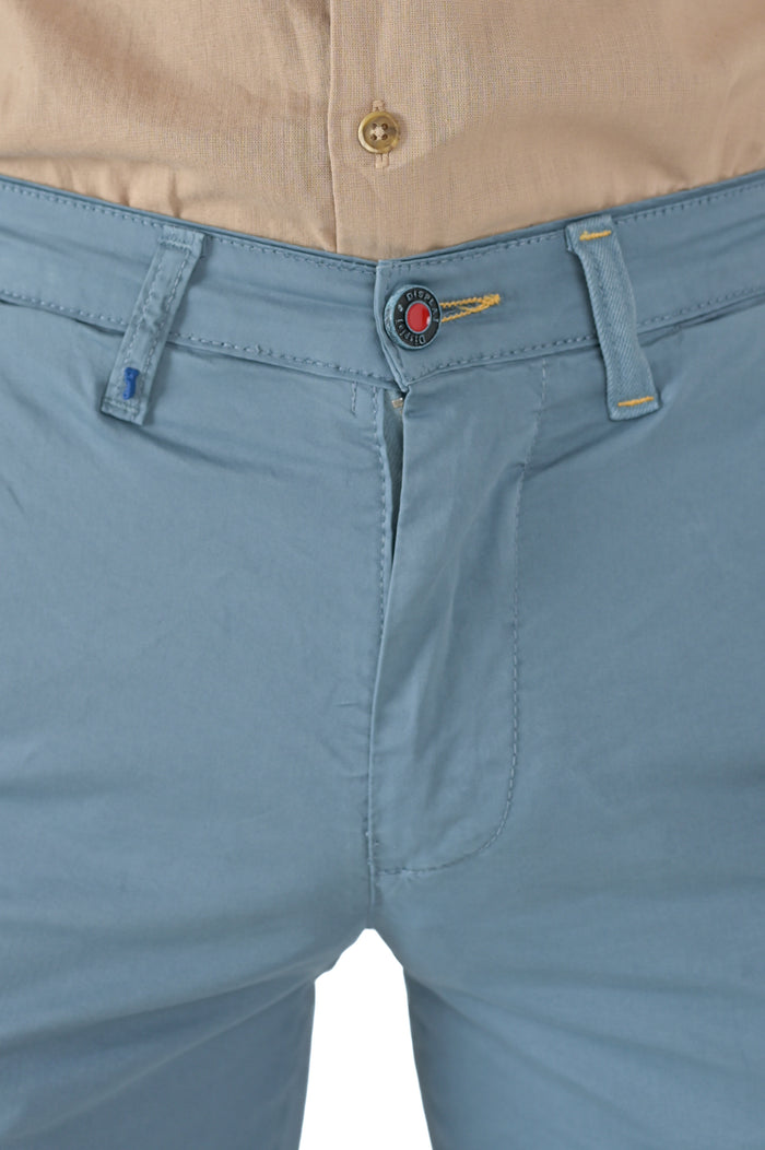 Pantaloni in cotone slim Sonic Raso Lagoon SS26