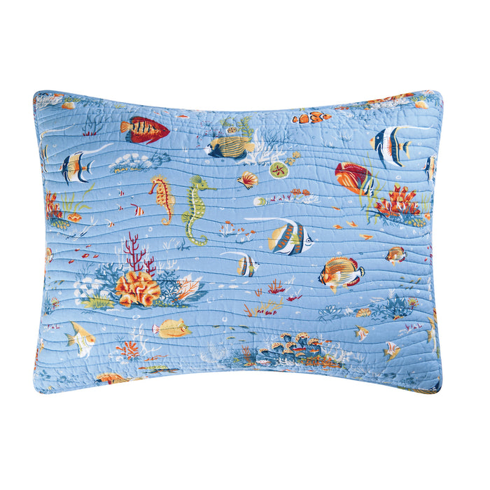 A Reef Paradise Standard Sham.