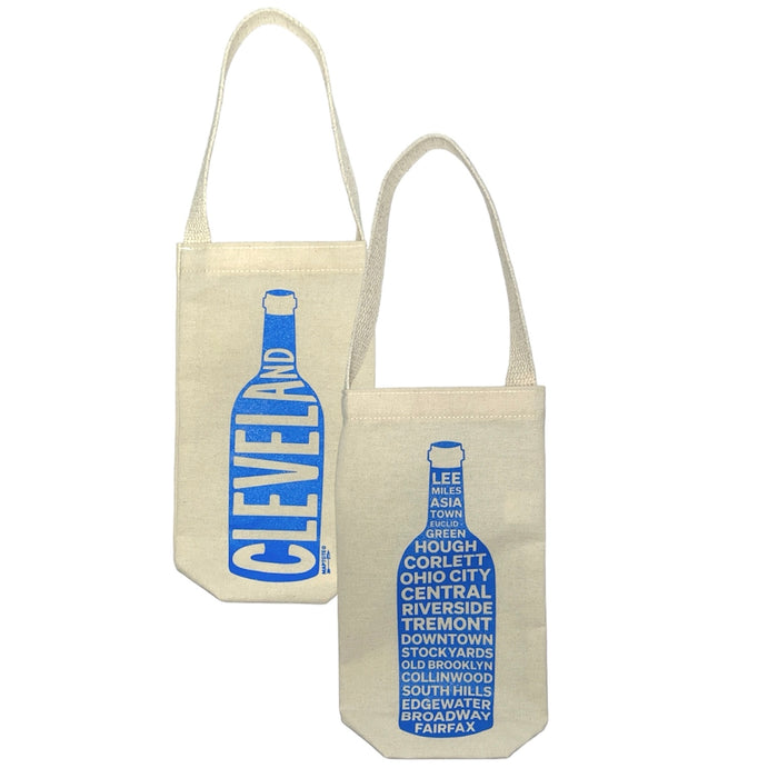 ROCK HALL CLEVELAND NEIGHBORHOODS WINE TOTE