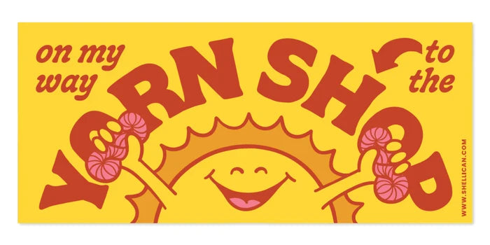Shelli Can On My Way to the Yarn Shop Bumper Sticker