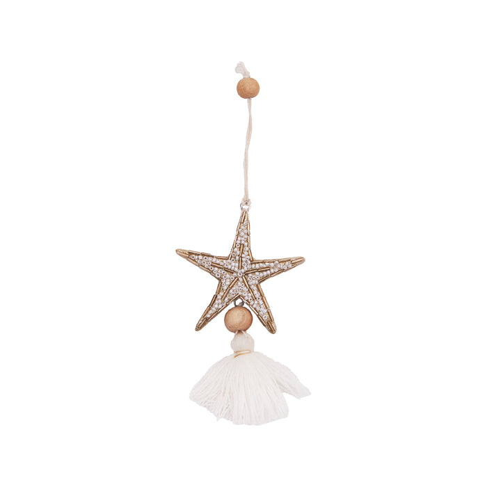 A Starfish With Fringe Ornament.
