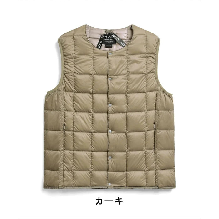 Taion - Gilet Taion - 004 - Khaki-Vestes et Manteaux-TAION-004