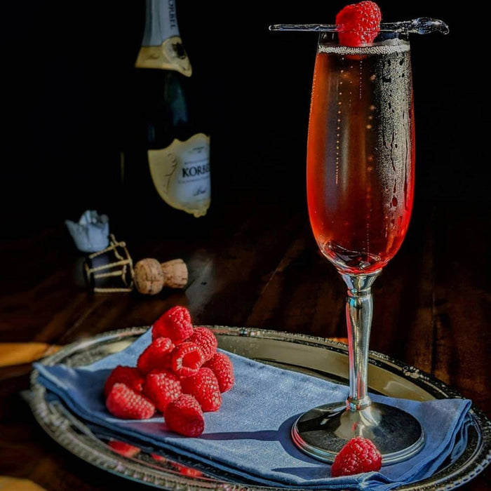 Vagabond House Classic Pewter Stem Champagne Flute