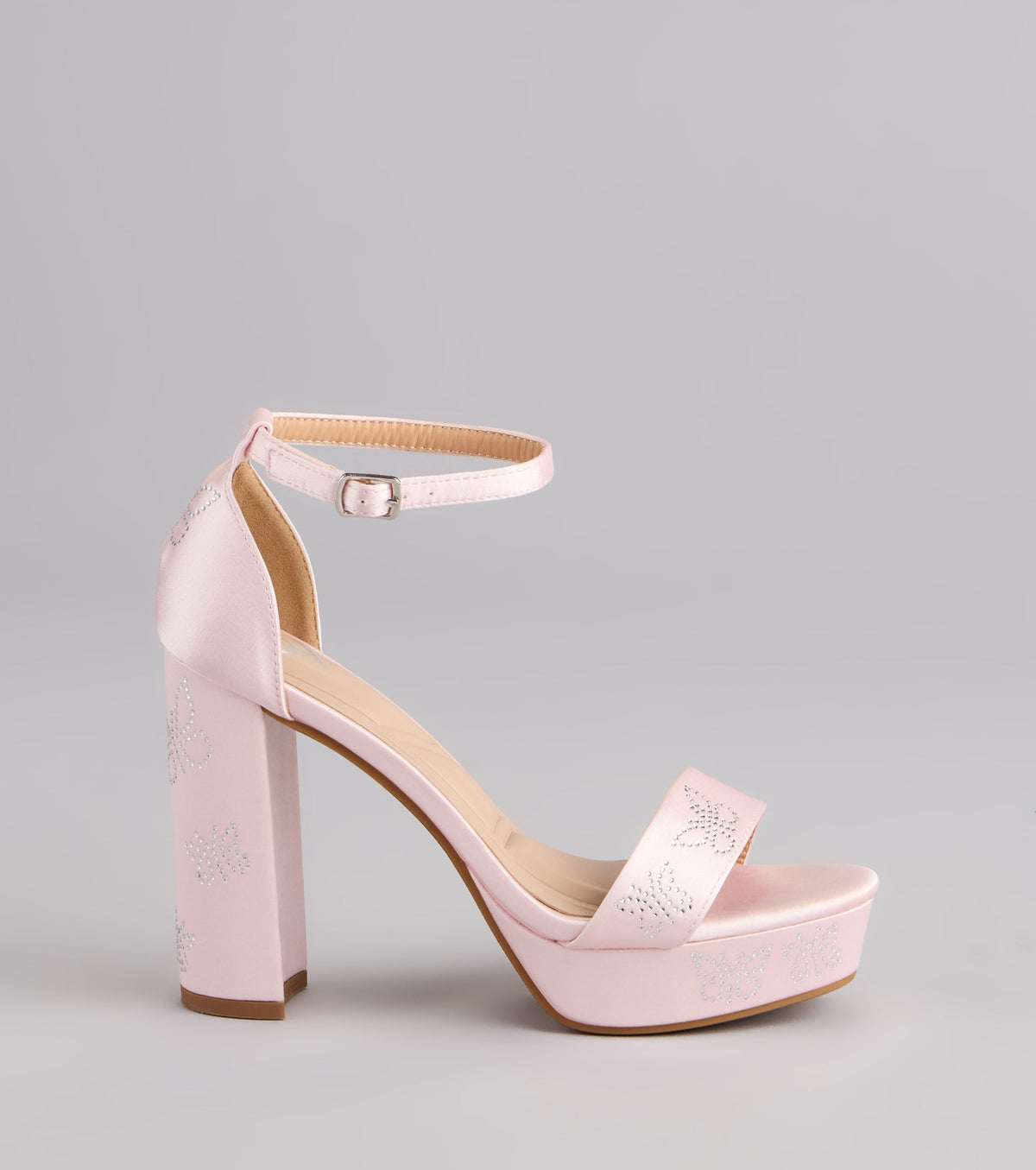Butterfly Kisses Platform Block Heels