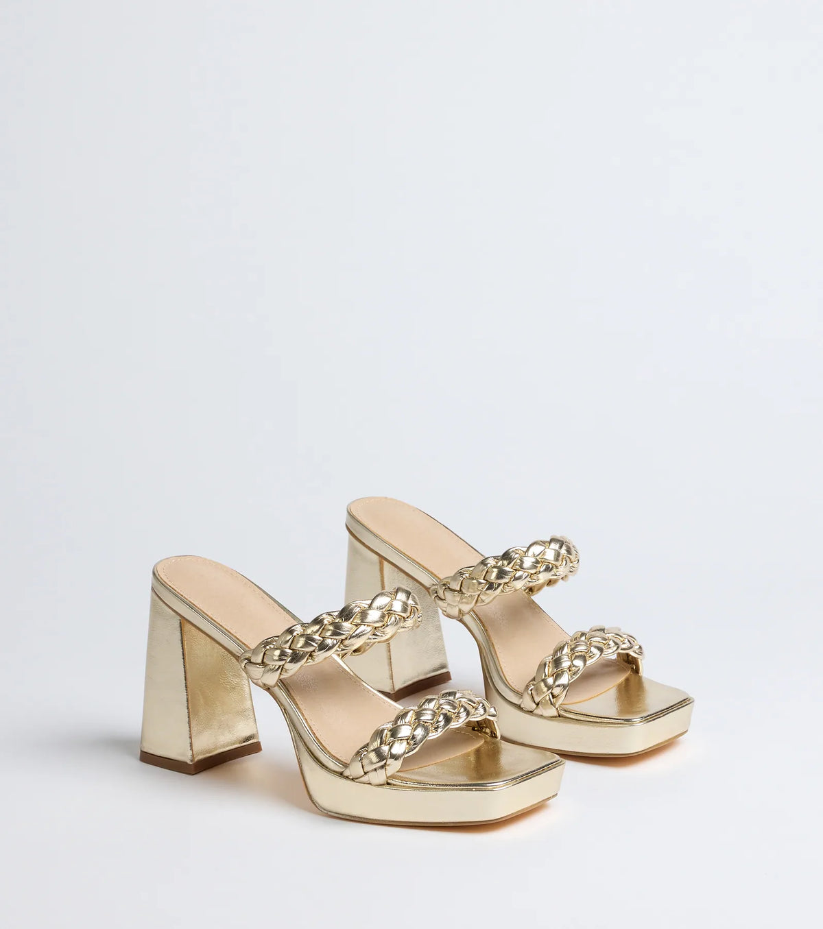 Social Season Braided Strap Mules