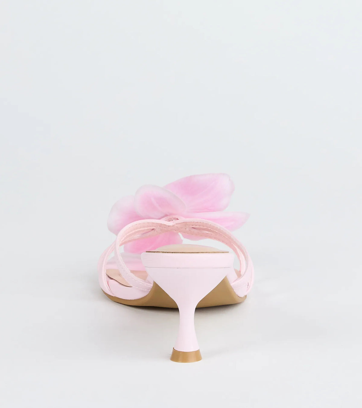 Vacay Ready Flower Strap Stiletto Mules