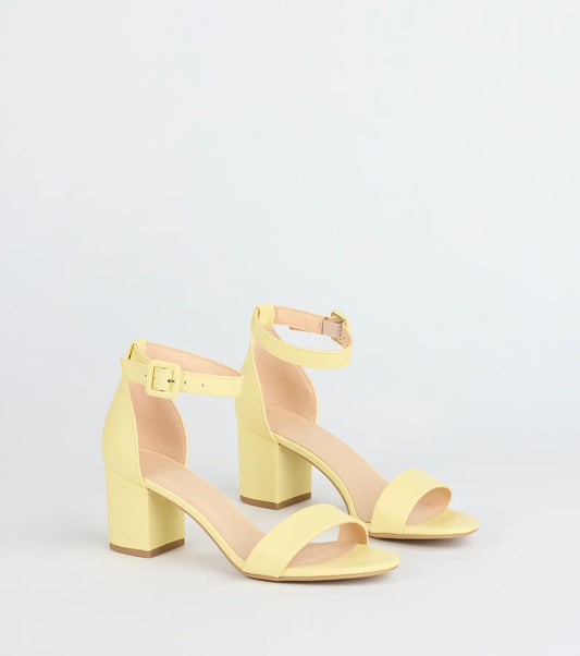 Chic Steps Low Block Heels