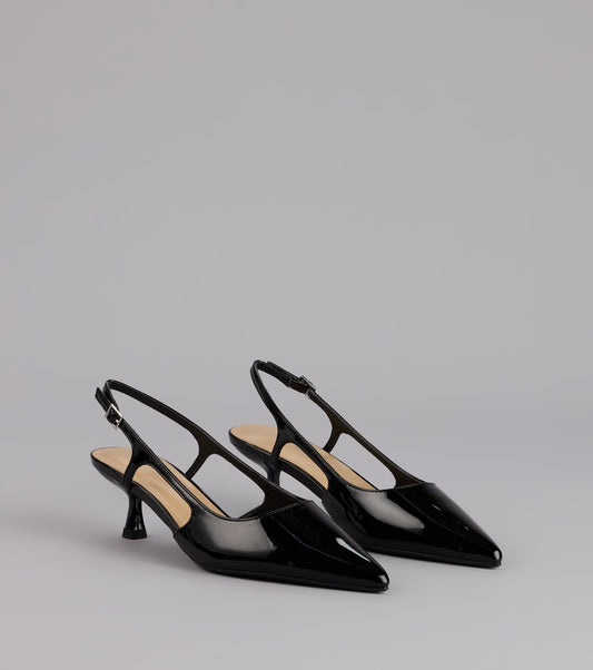 Keep It Chic Kitten Heel Pumps