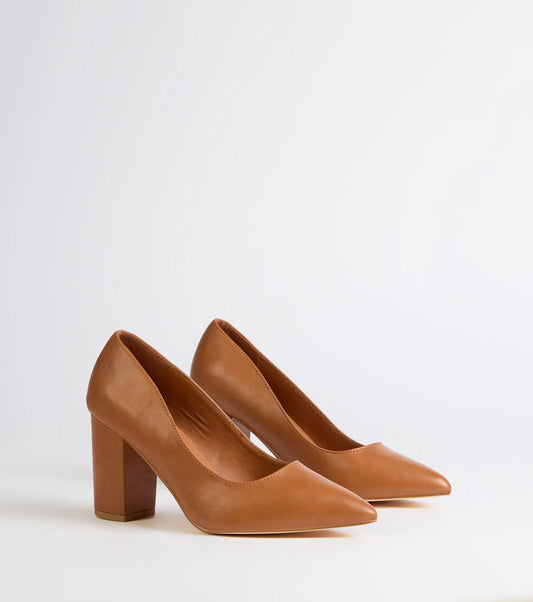 All Classy Block Heel Pumps