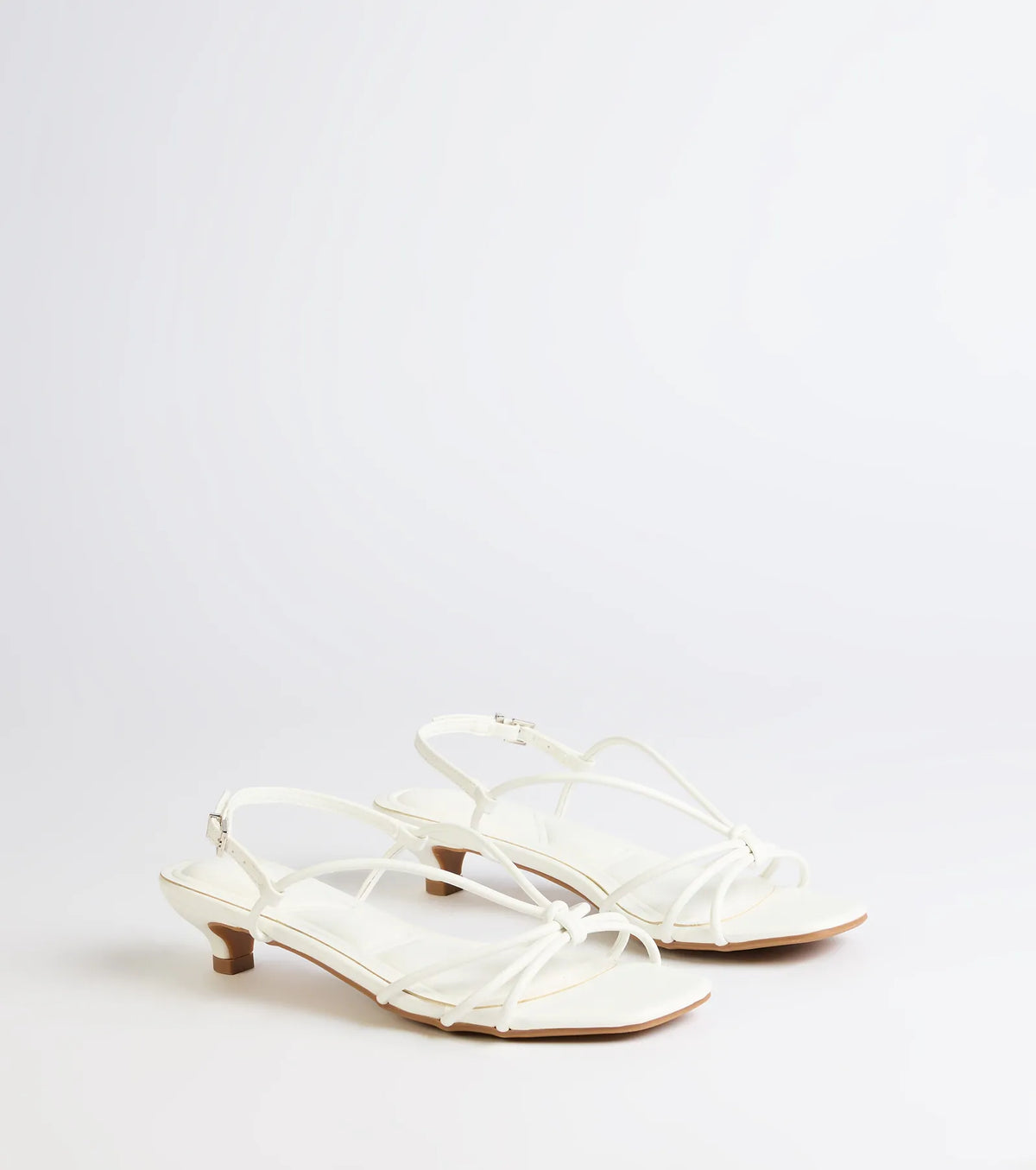 Tied Together Strappy Kitten Heels