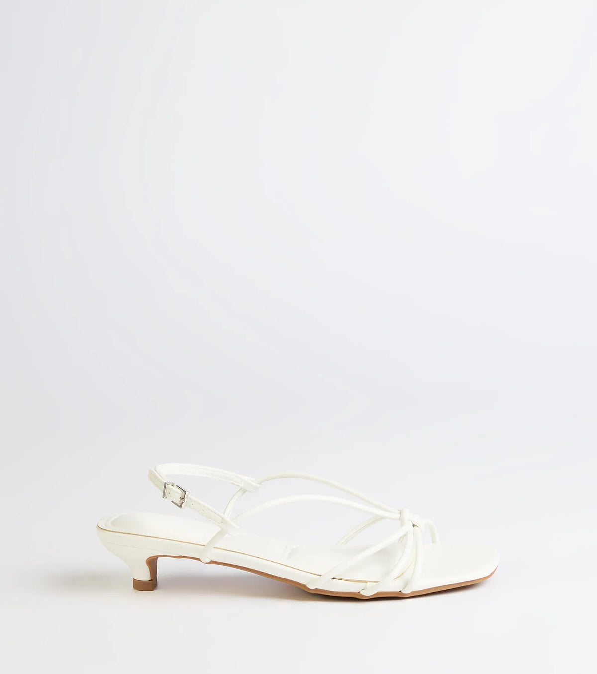 Tied Together Strappy Kitten Heels