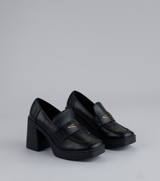 Elevated Chic Platform Loafers