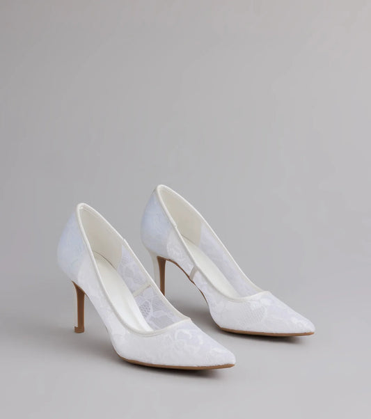 Romance Always Lace Stiletto Pumps