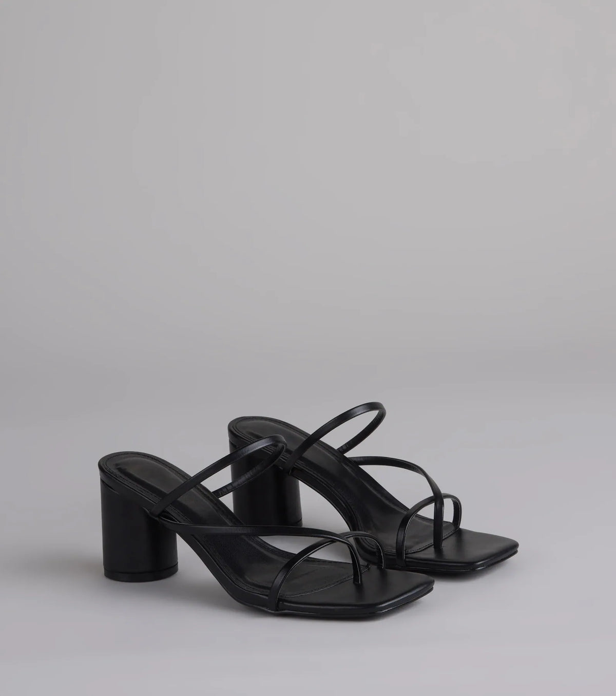 So Much Personality Strappy Block Heels