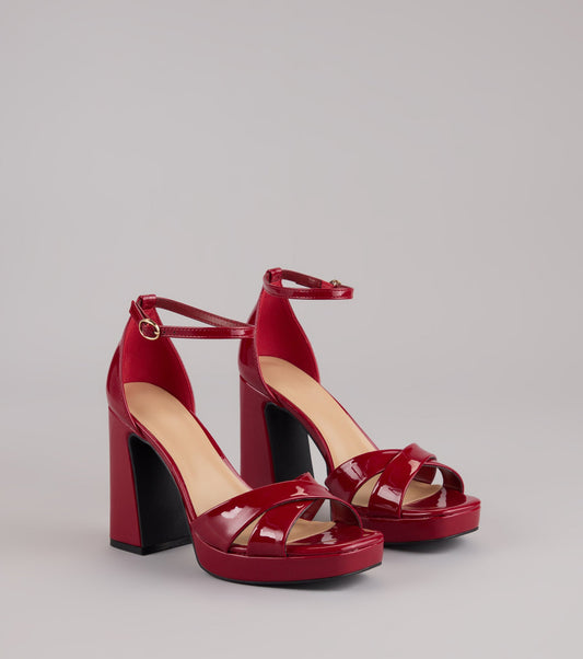 Weekend Glam Platform Block Heels