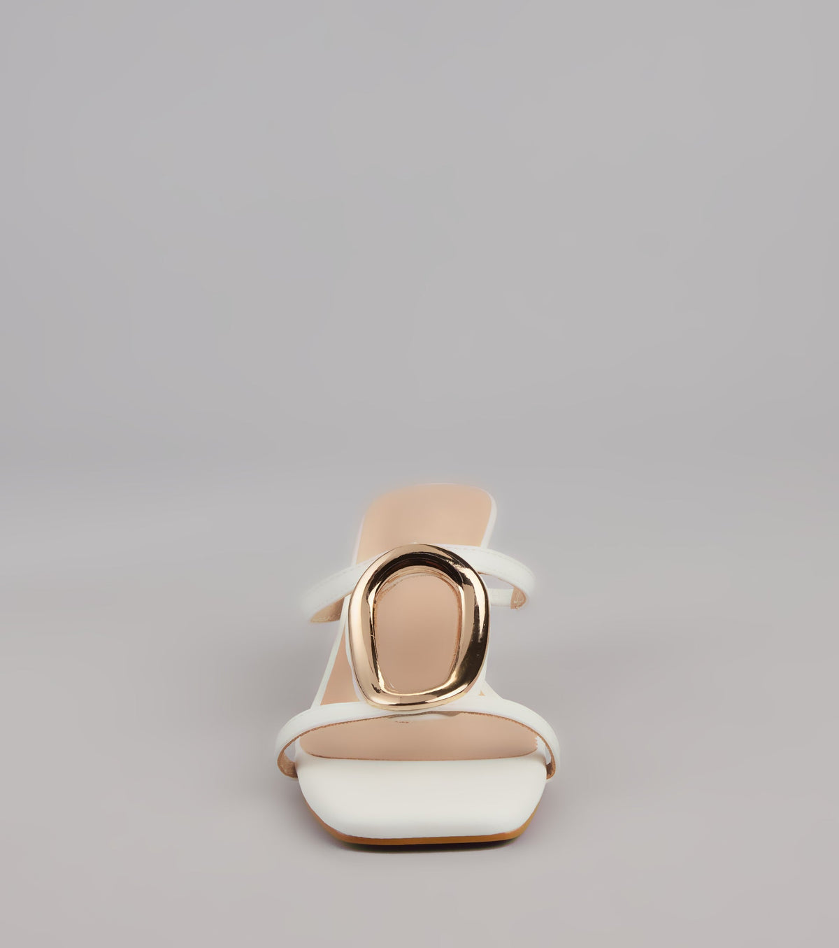 Sassy Sleek Square Toe Kitten Heels