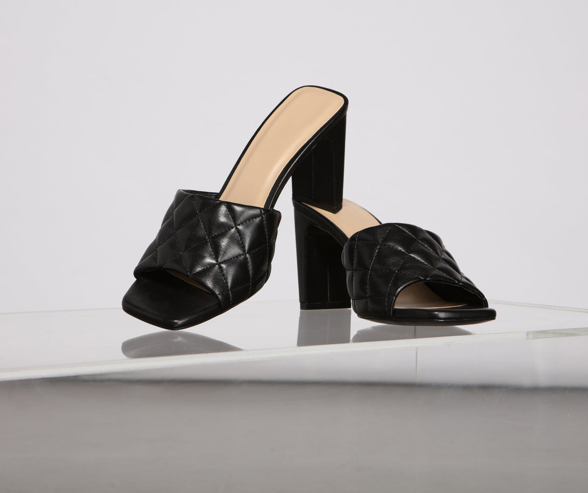 Everyday Slay Quilted Mules