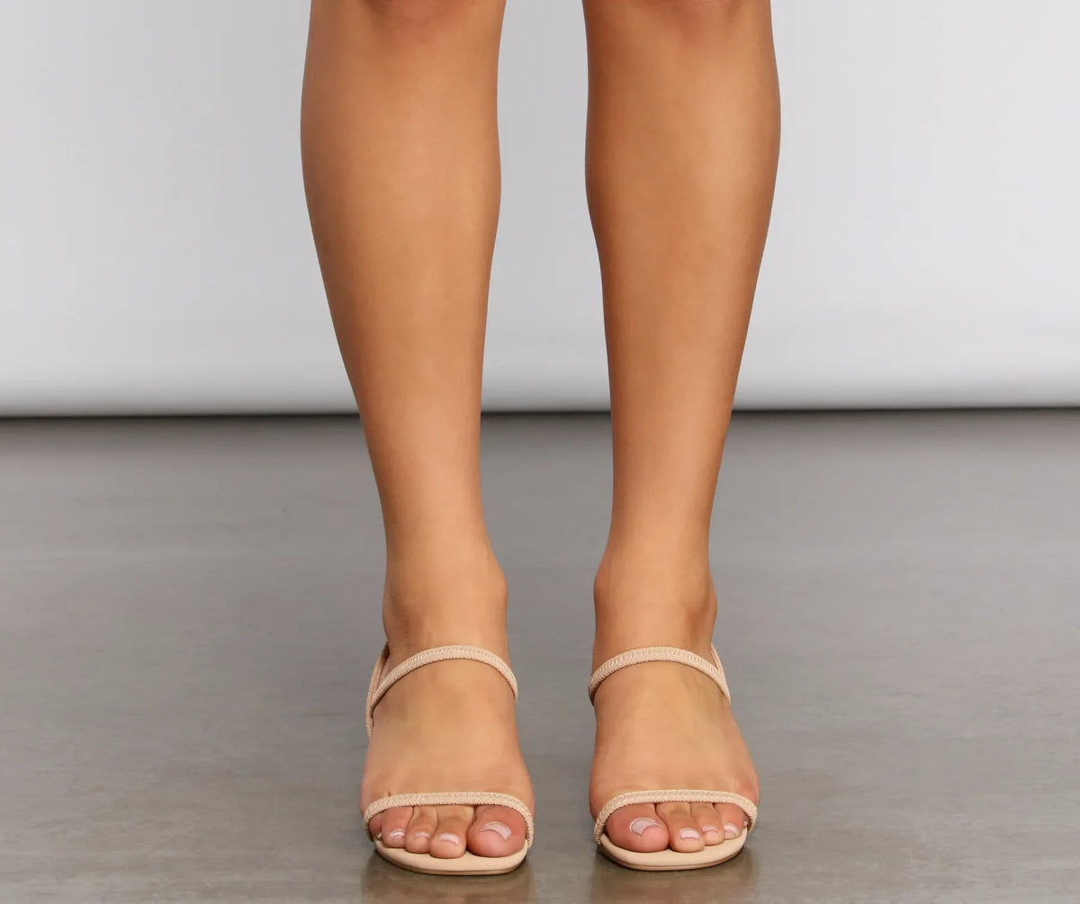 Never Basic Low Block Heels