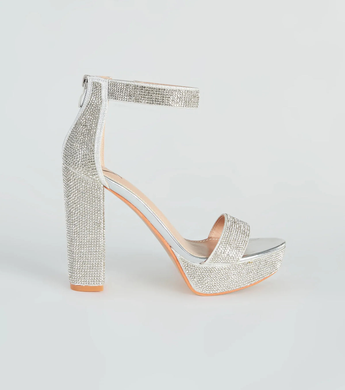 Stroke Of Midnight Rhinestone Heels